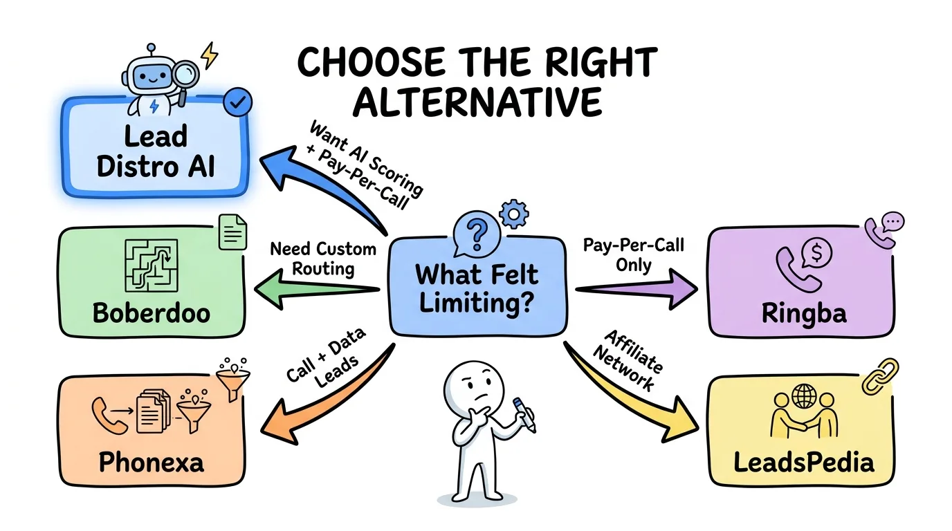 Decision guide matching the reason LeadProsper felt limiting to the right alternative platform