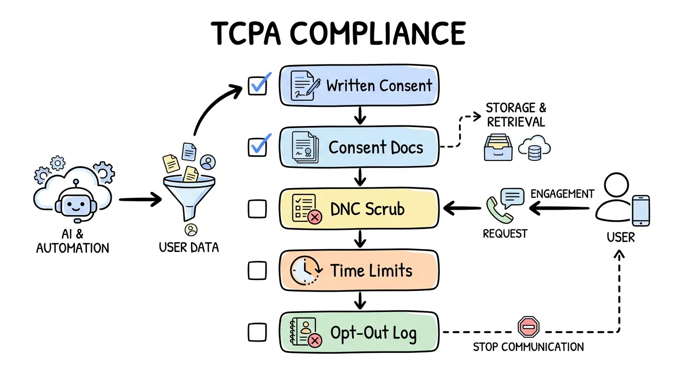final expense leads TCPA compliance checklist with five required steps for insurance telesales