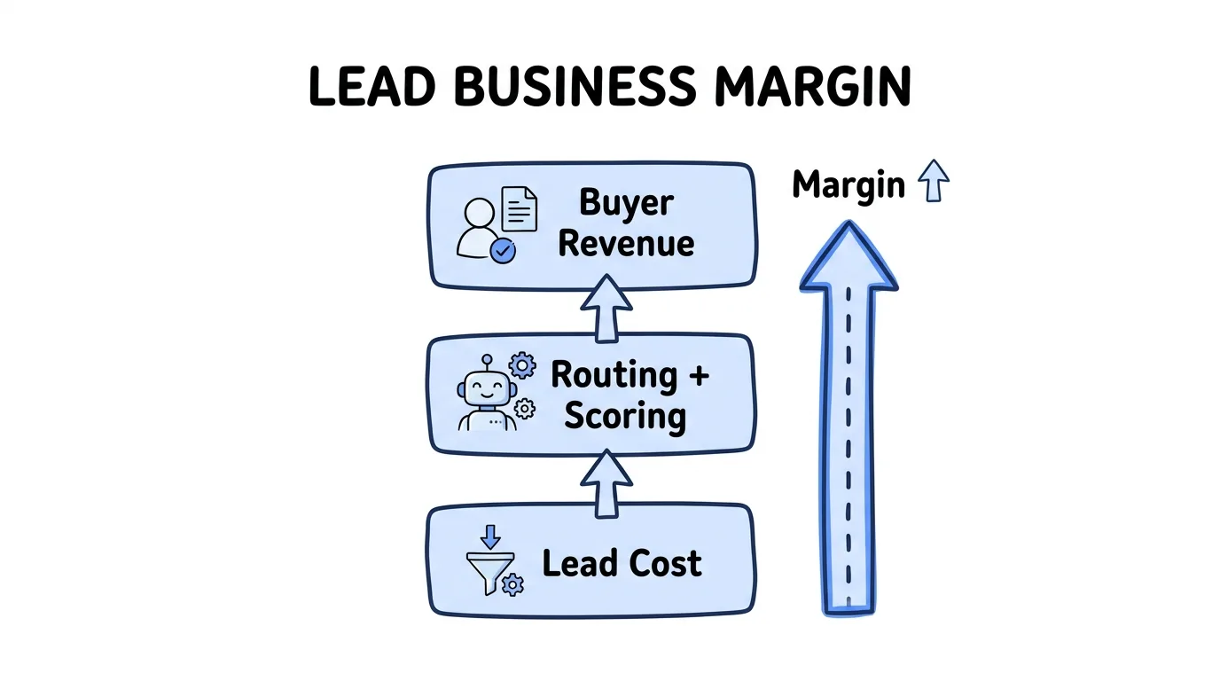 life insurance leads margin stack from lead cost to buyer revenue